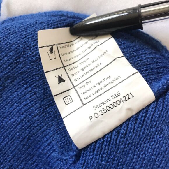 2016 Carhartt A18 Watch Hat Logo Patch Knit Cuffed Beanie Royal Blue O/S USA EUC - Picture 5 of 5